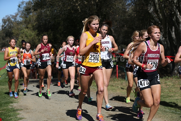 2013SIXCHS-093.JPG - 2013 Stanford Cross Country Invitational, September 28, Stanford Golf Course, Stanford, California.